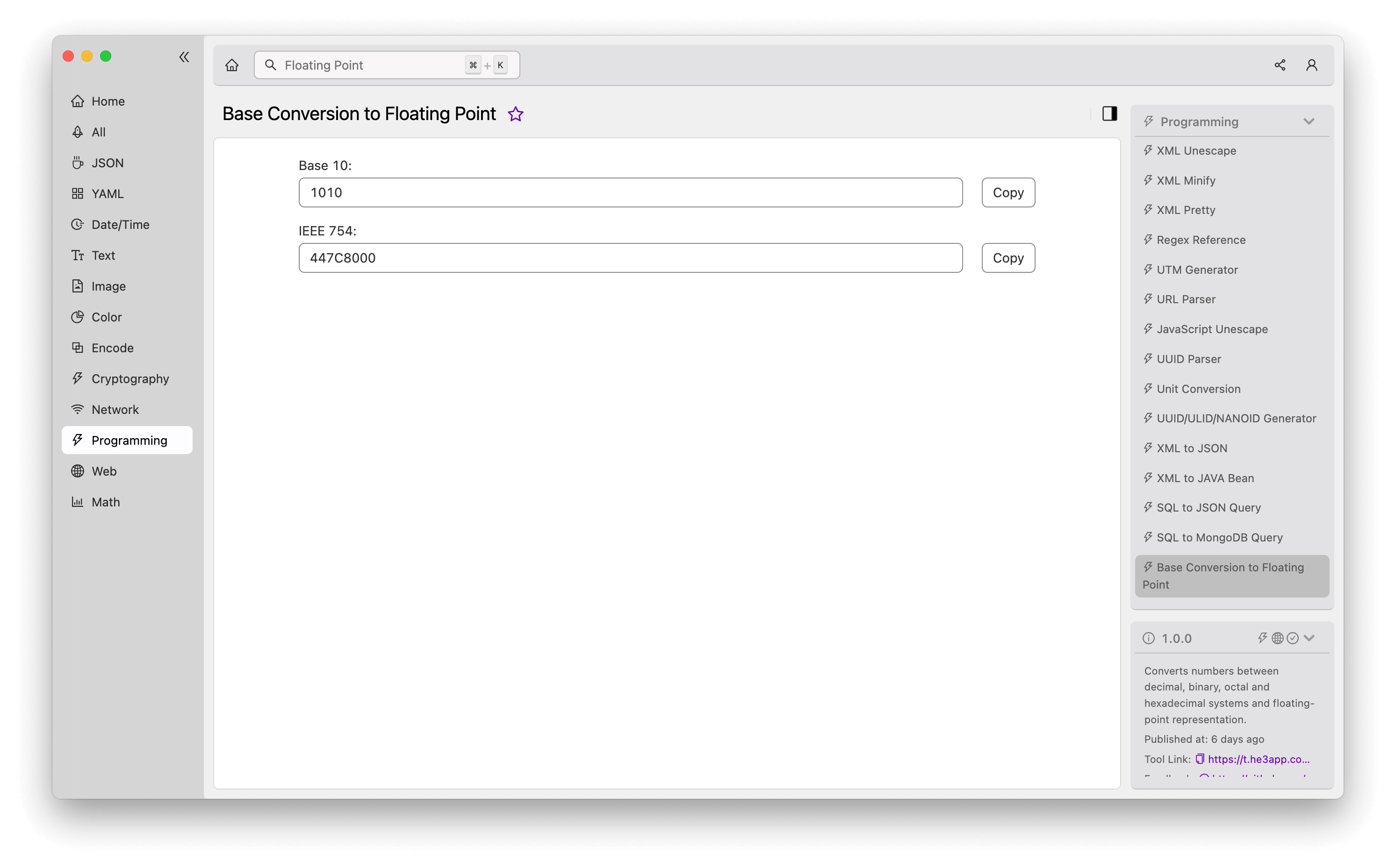 floating-point-base-conversion